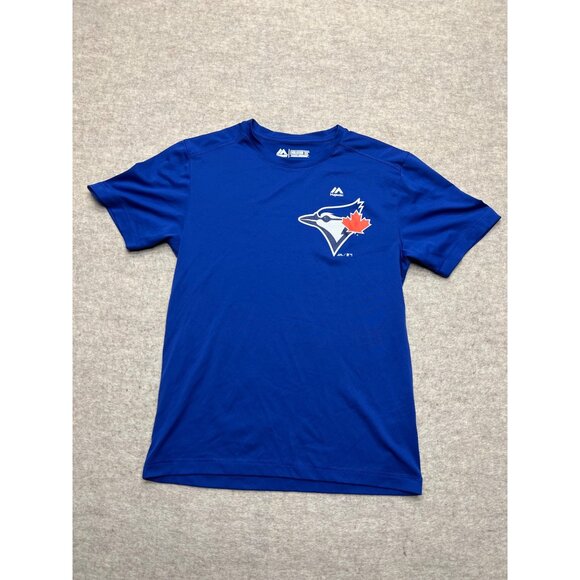 Majestic Evolution Cool Base Toronto Blue Jays Short Sleeve T-shirt Men's Small - Picture 1 of 7